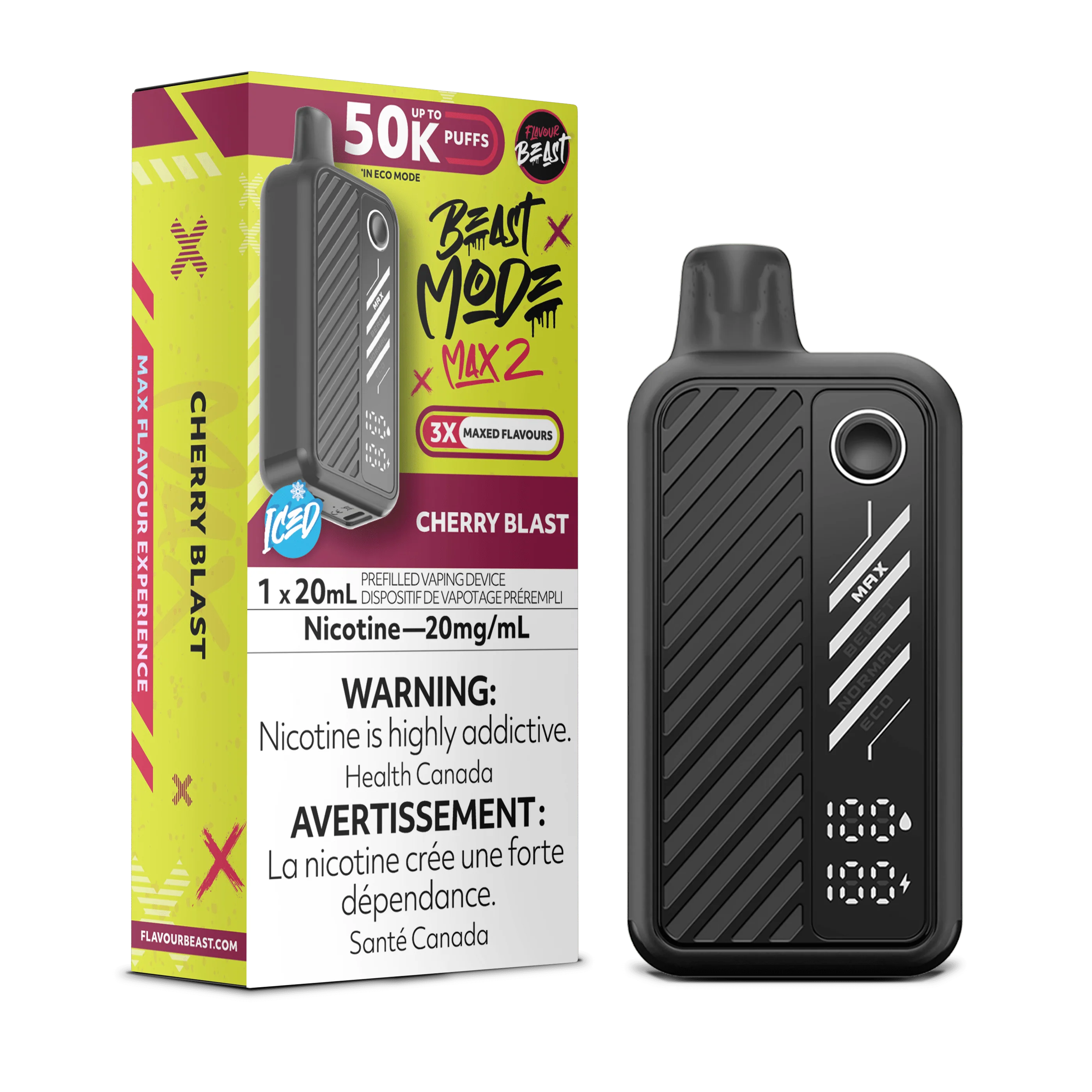 Flavour Beast Beast Mode Max 2 - Cherry Blast Disposable Vape