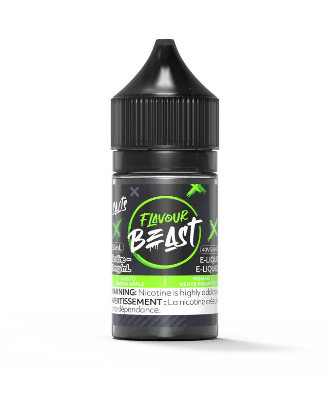 Flavour Beast Salt - Gusto Green Apple Nic Salt E-Liquid - Image 2
