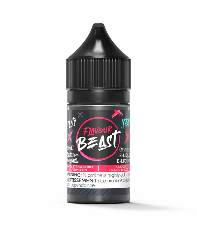 Flavour Beast Salt - Savage Strawberry Watermelon Iced Nic Salt E-Liquid - Image 2