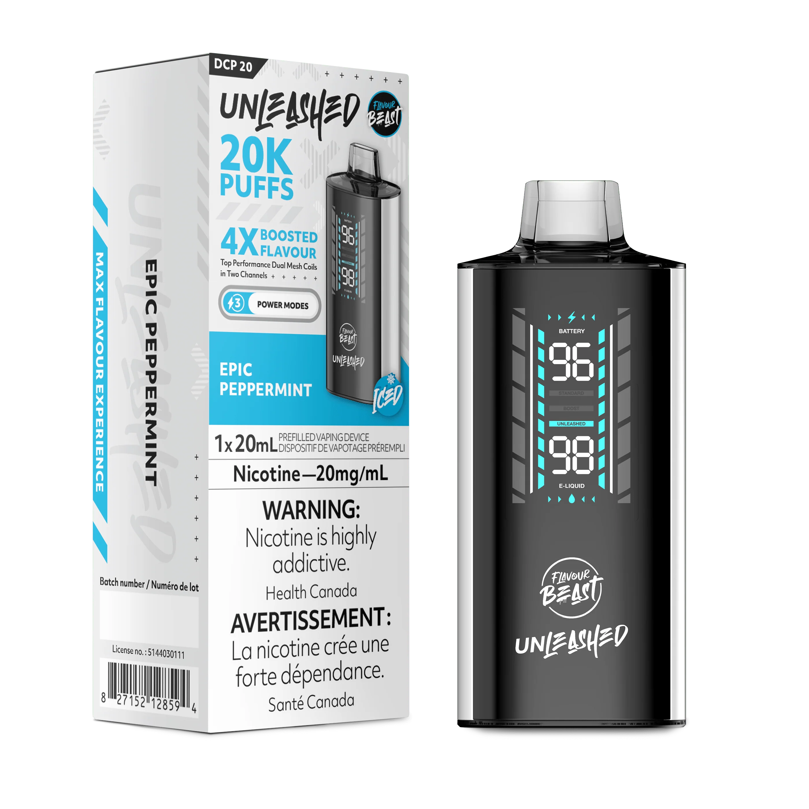 Flavour Beast Unleashed 20k - Epic Peppermint Disposable Vape