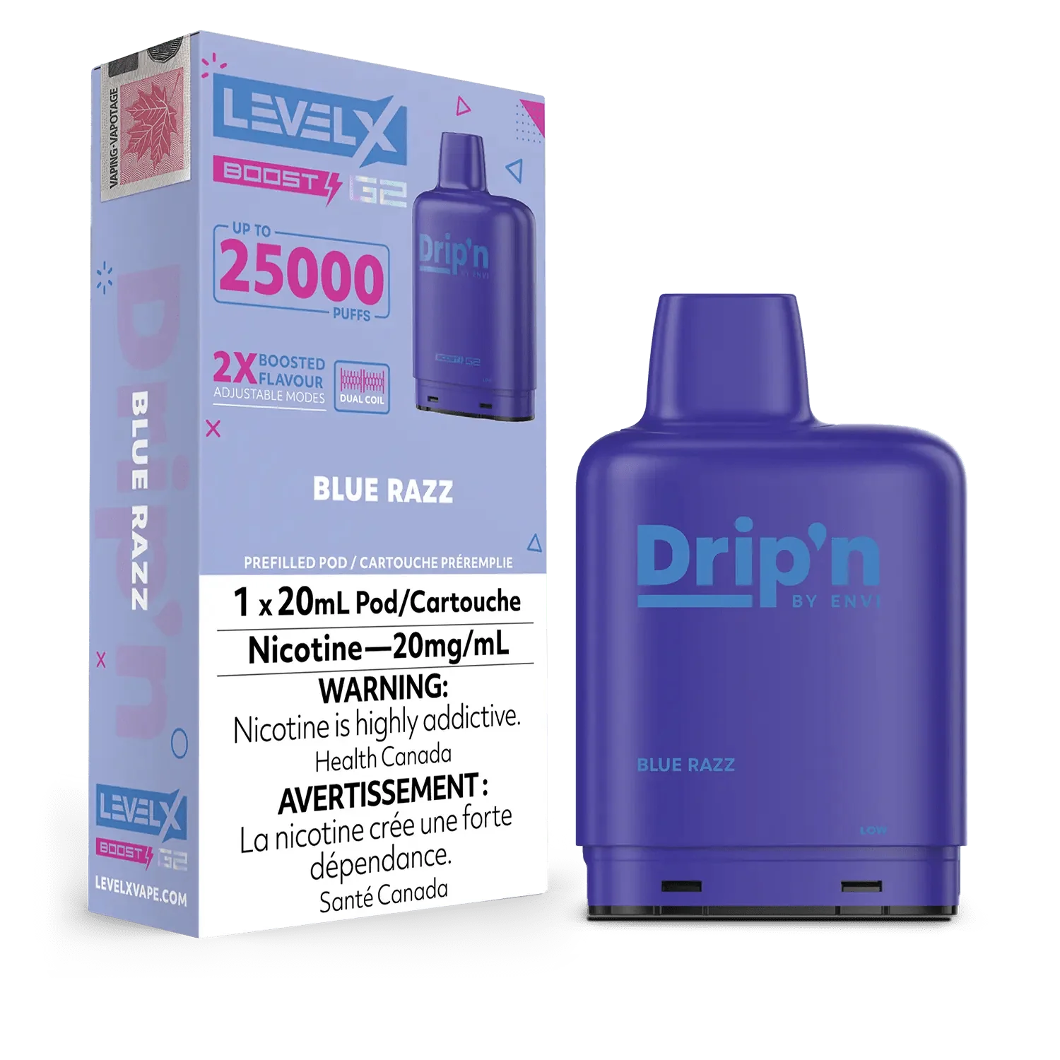 Level X Drip'n Boost G2 Vape Pod - Blue Razz