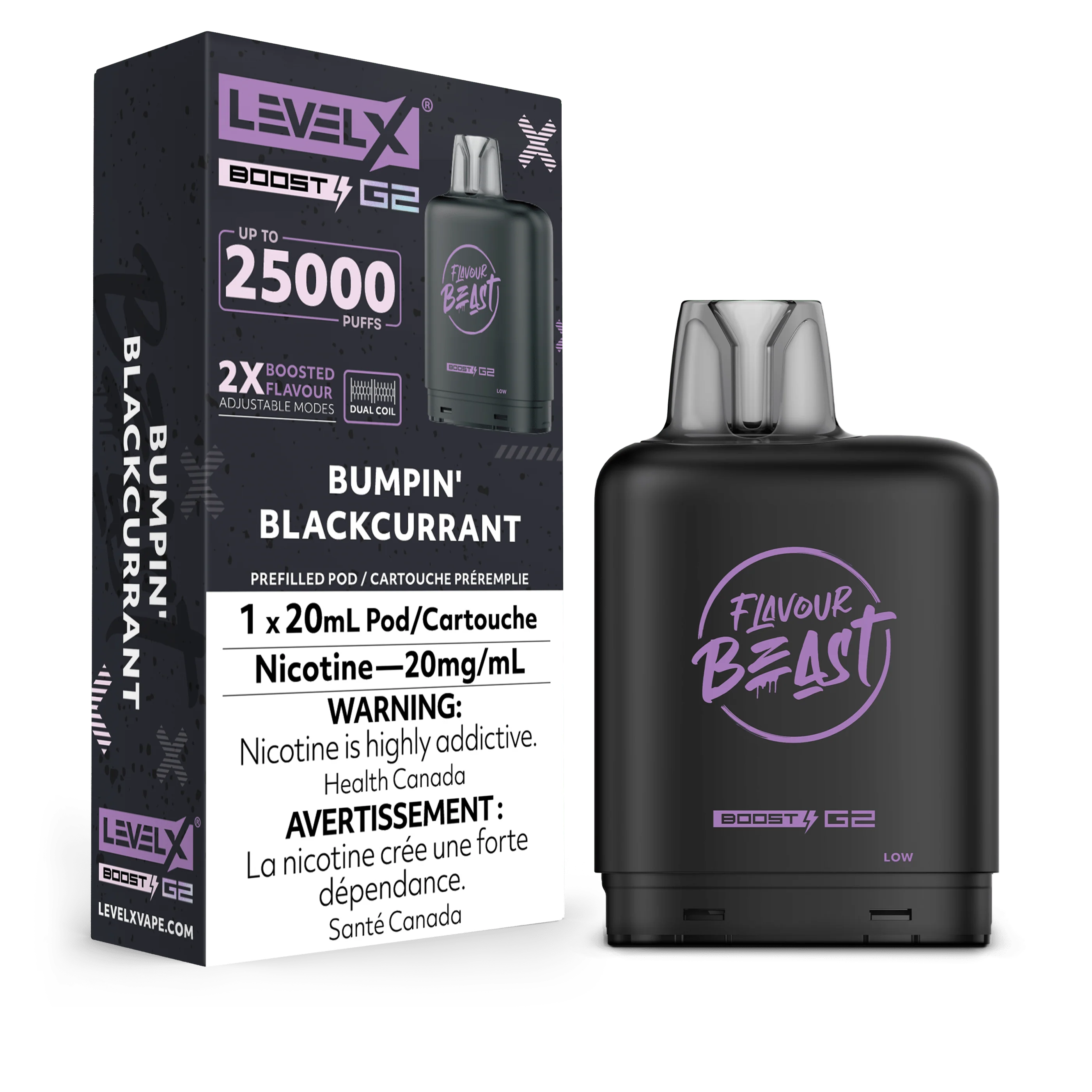 Level X Flavour Beast Boost G2 Pod - Bumpin' Blackcurrant