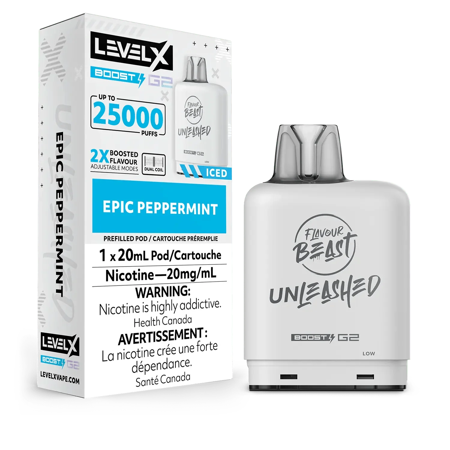 Level X Flavour Beast Unleashed Boost G2 Pod - Epic Peppermint
