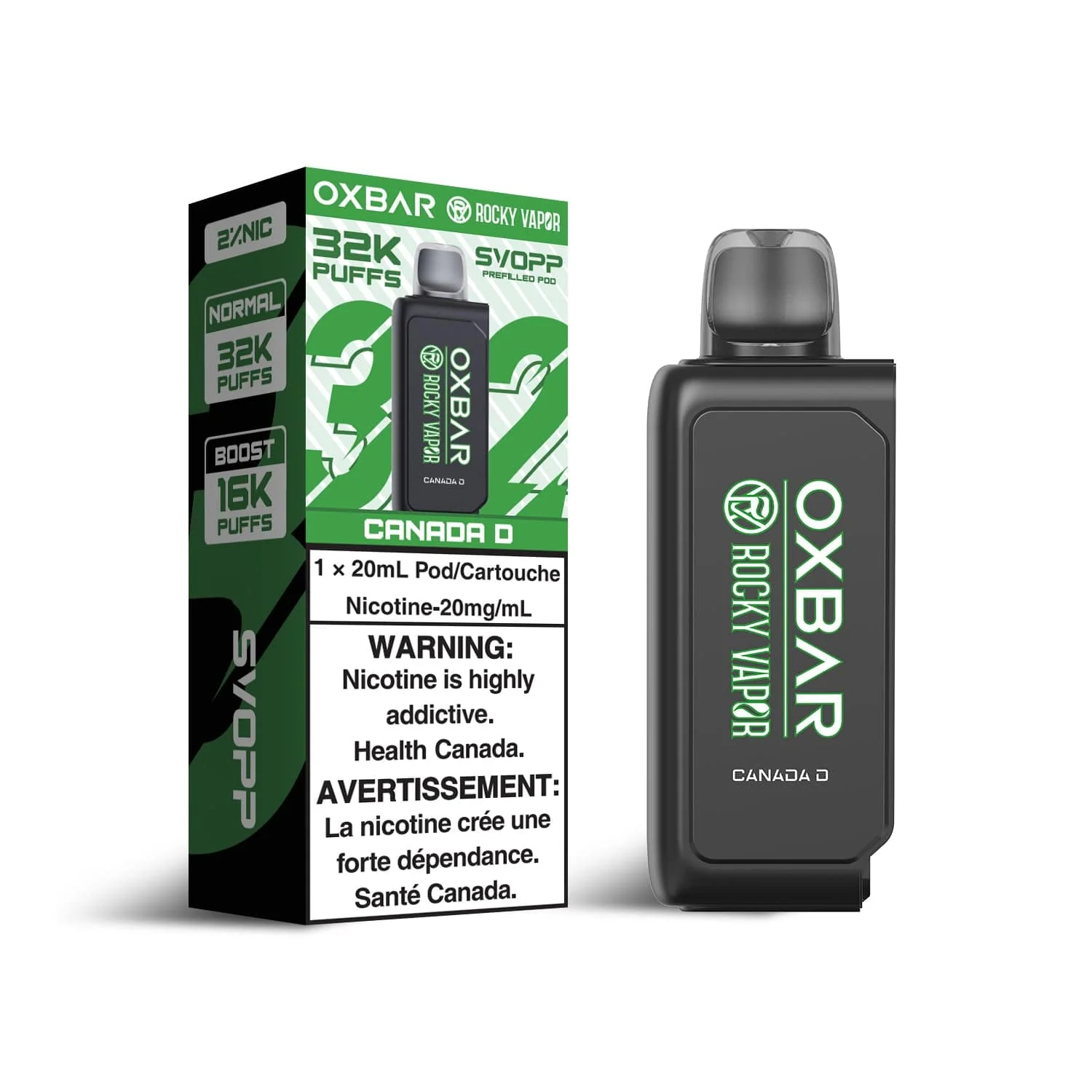 OXBAR x Rocky Vapor SVOPP Pod - Canada D - Image 2