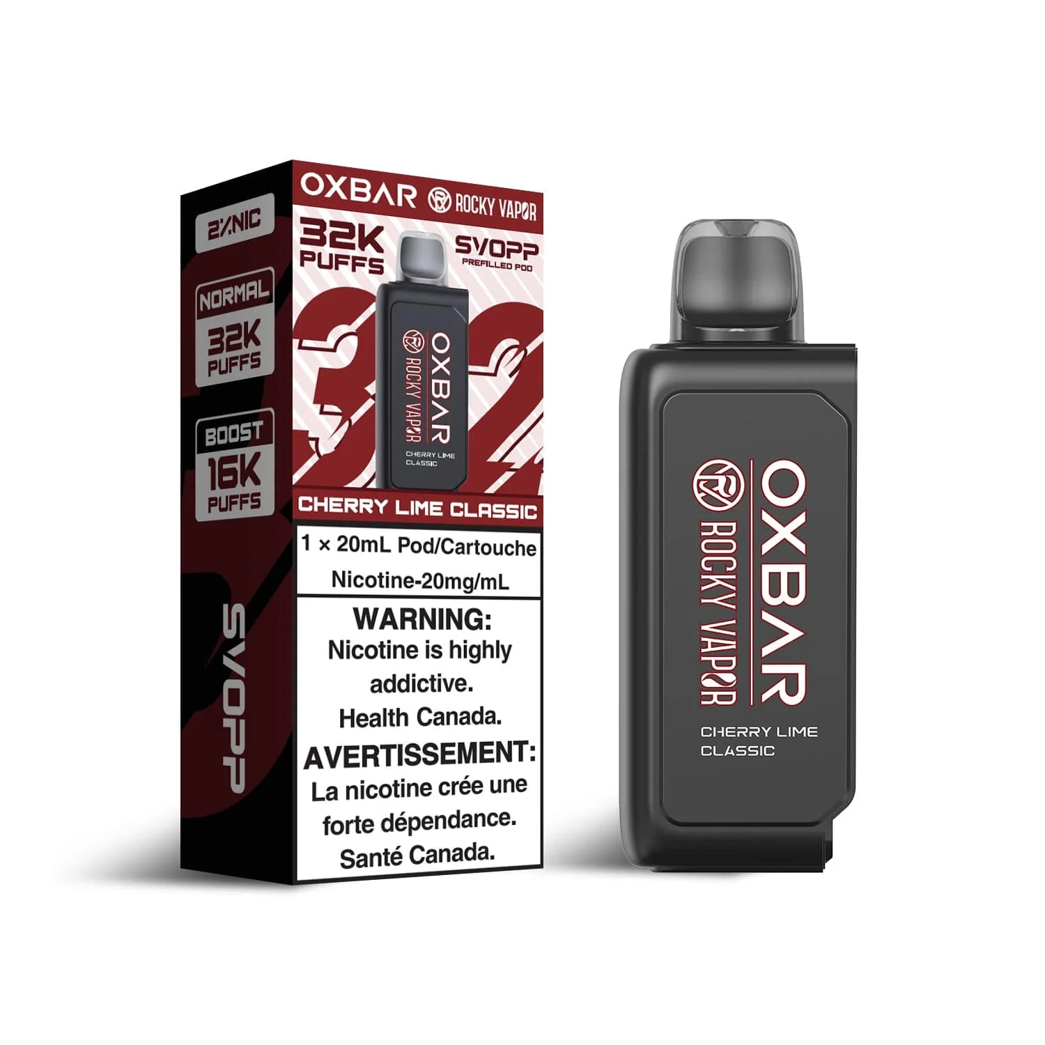 OXBAR x Rocky Vapor SVOPP Pod - Cherry Lime Classic - Image 2
