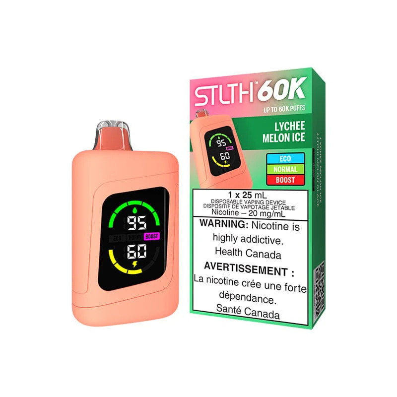 STLTH 60K - Lychee Melon Ice Disposable Vape