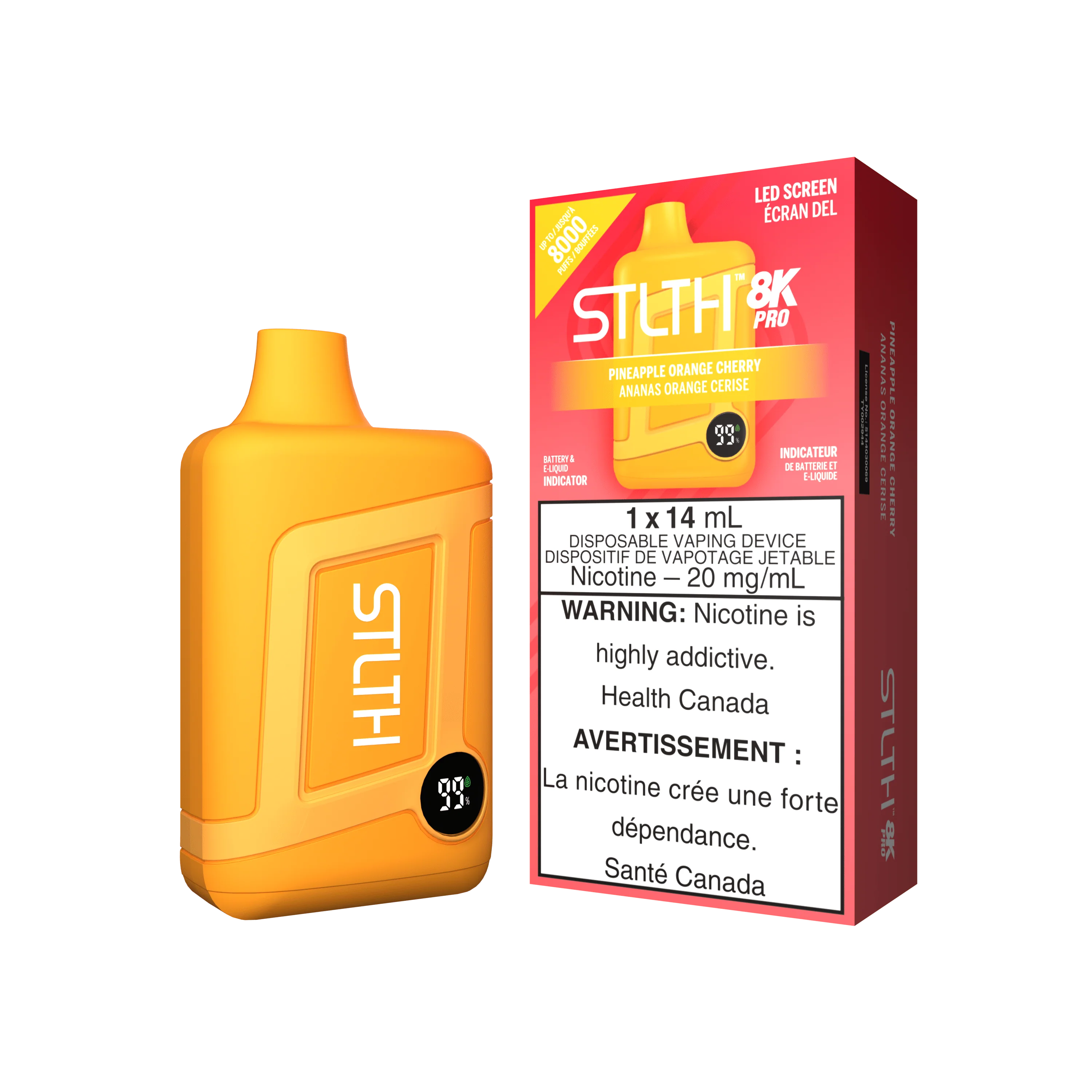STLTH 8K Pro - Pineapple Orange Cherry Disposable Vape