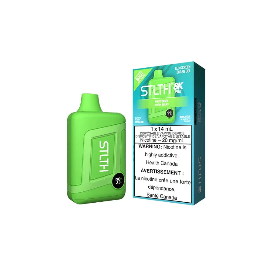 STLTH 8K Pro - White Grape Disposable Vape