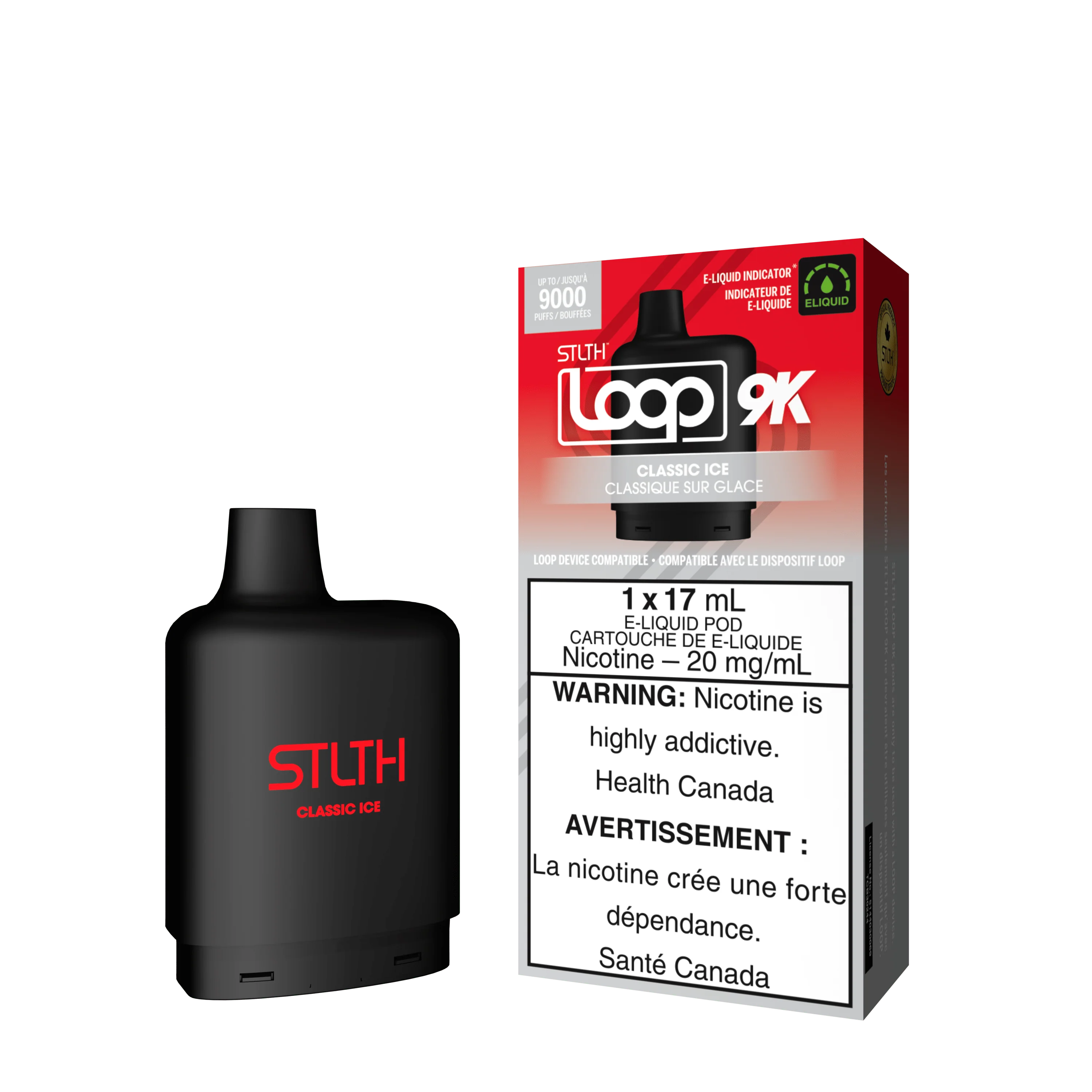 STLTH Loop 9K Pod - Classic Ice