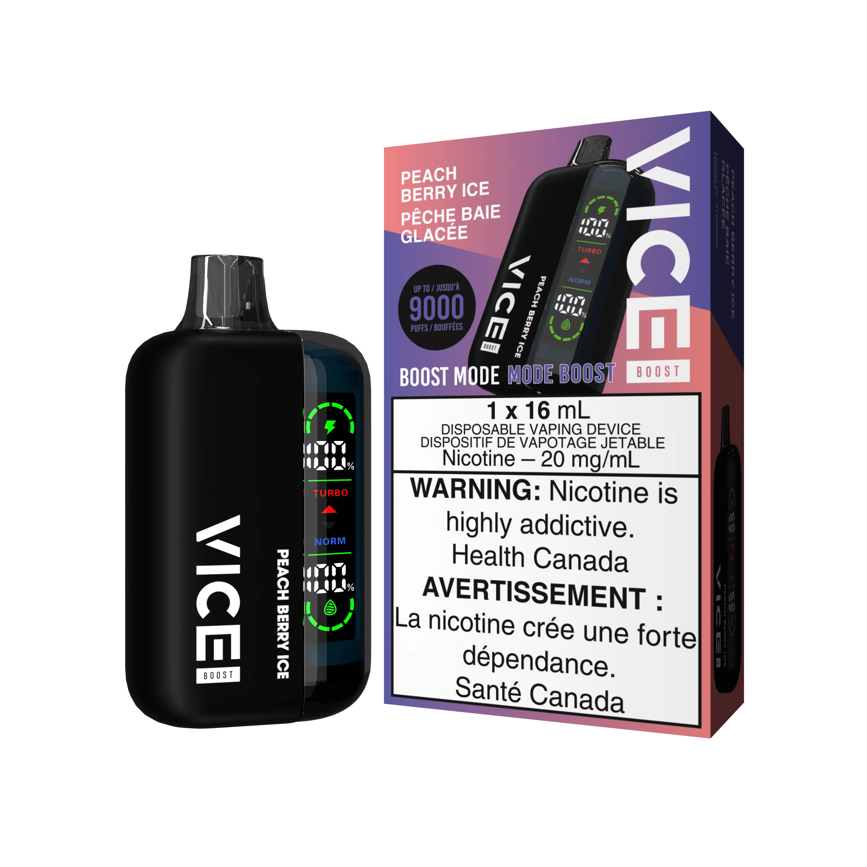 Vice Boost - Peach Berry Ice Disposable Vape