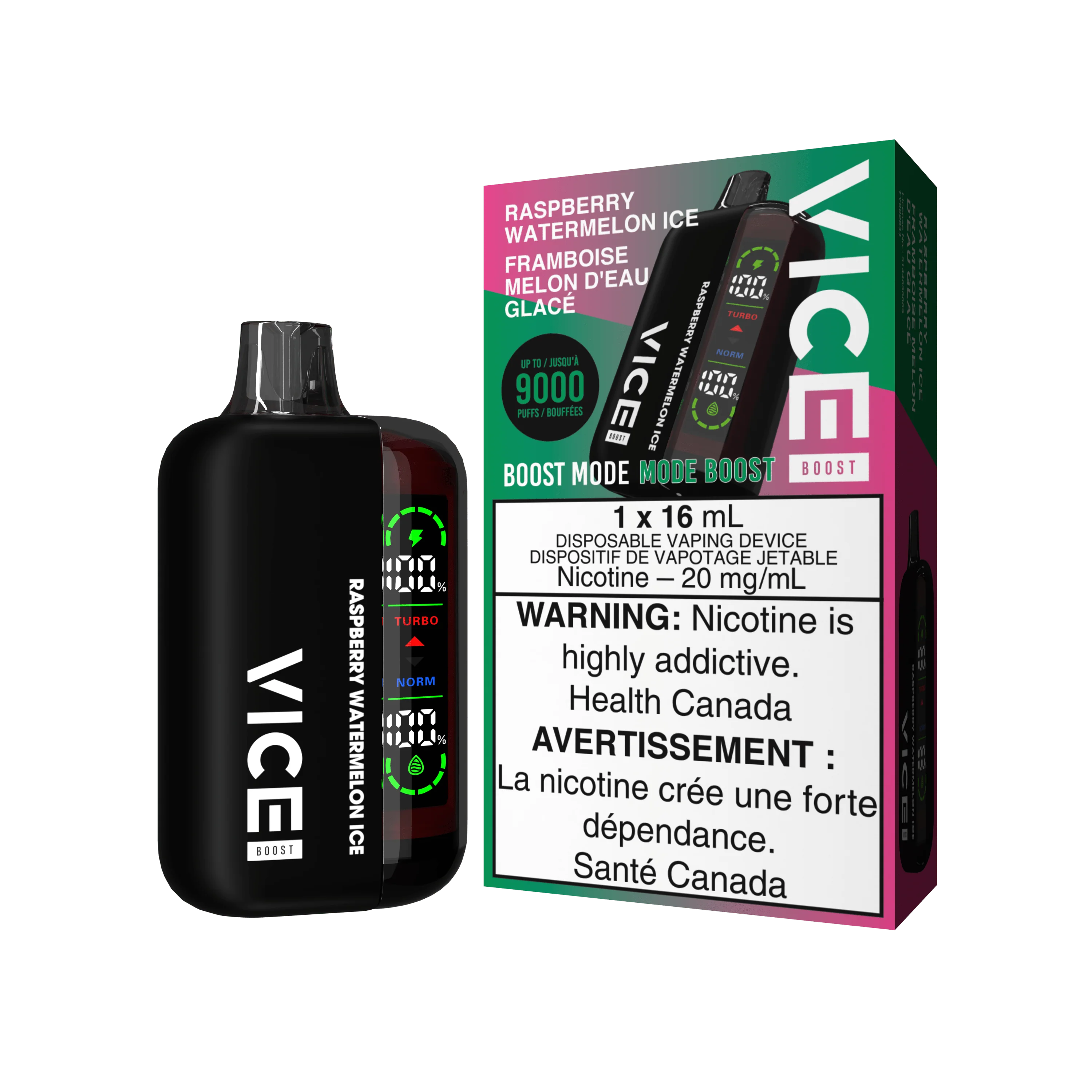 Vice Boost - Raspberry Watermelon Ice Disposable Vape