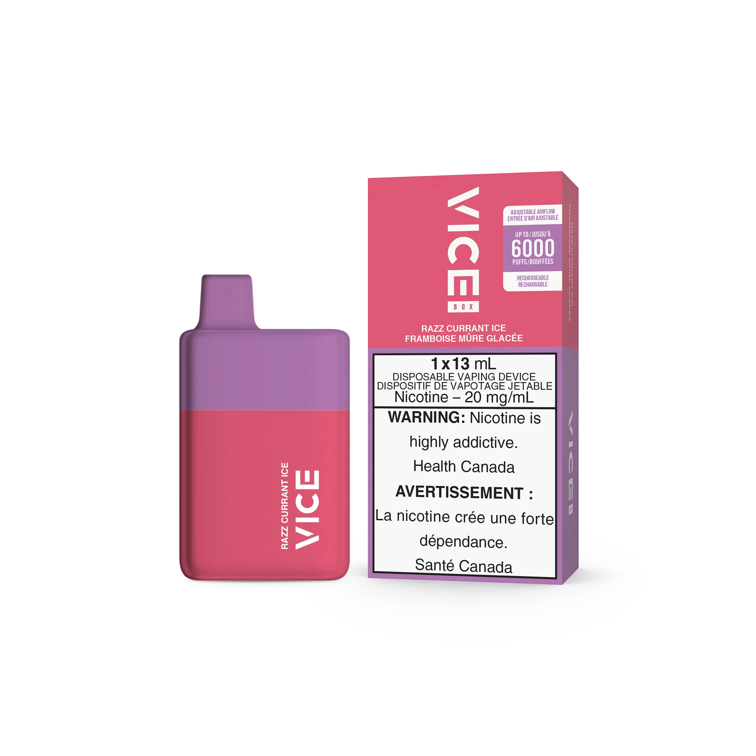 VICE BOX - Razz Currant Ice Disposable Vape