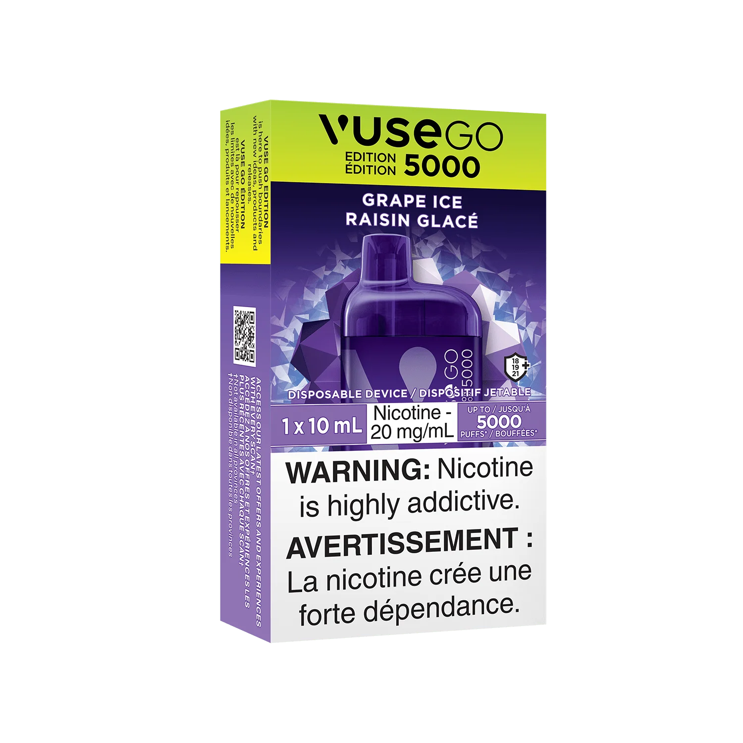 Vuse GO Edition 5000 - Grape Ice Disposable Vape