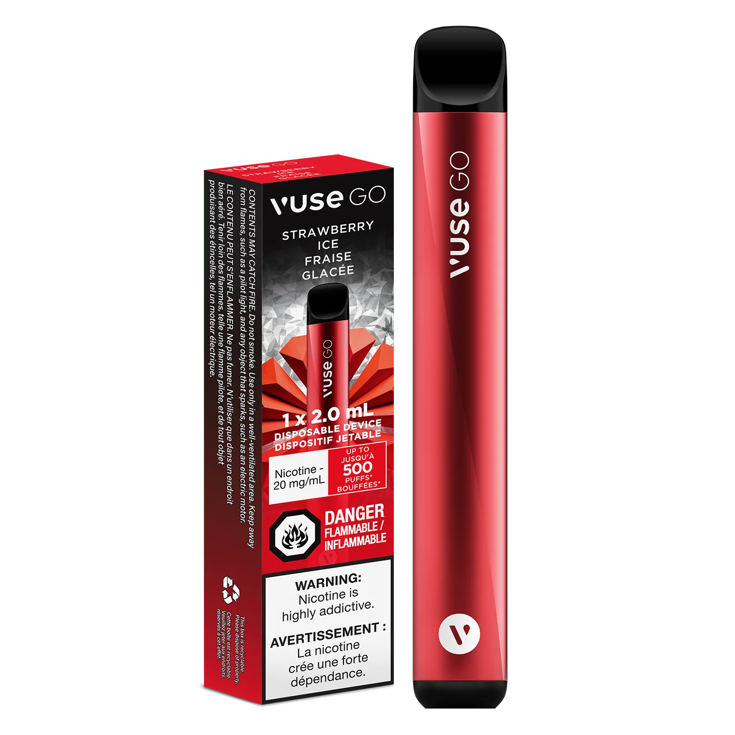 Vuse GO - Strawberry Ice Disposable Vape